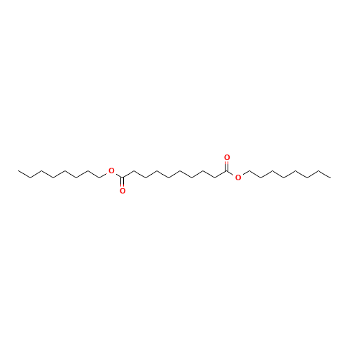 Octyl sebacate (CAS: 2432-87-3) - Chemical Structure and Molecular Formula 