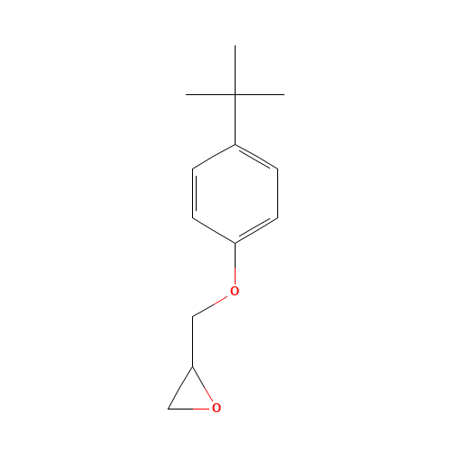 2-[(4-tert-Butylphenoxy)methyl]oxirane (CAS: 3101-60-8) - Chemical Structure and Molecular Formula 