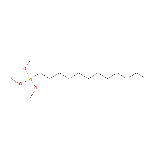 dodecyl(trimethoxy)silane (CAS: 3069-21-4) - Chemical Structure and Molecular Formula 