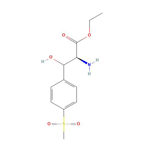 3-(4-(Methylsulfonyl)phenyl)serine ethyl ester (CAS: 31925-27-6) - Chemical Structure and Molecular Formula 