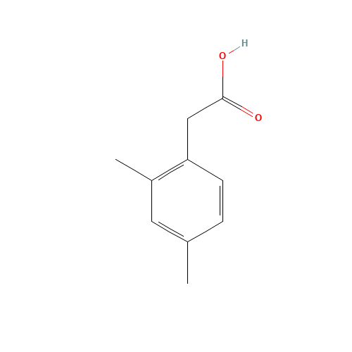 (2,4-dimethylphenyl)acetic acid (CAS: 6331-04-0) - Chemical Structure and Molecular Formula 