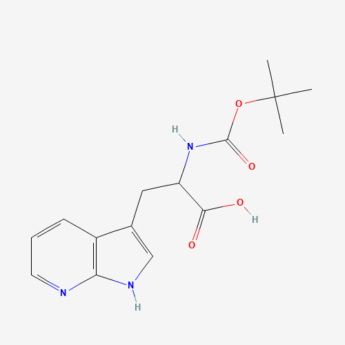N-{[(2-Methyl-2-propanyl)oxy]carbonyl}-3-(1H-pyrrolo[2,3-b]pyridin-3-yl)-L-alanine (CAS: 129423-33-2) - Related Chemical Product