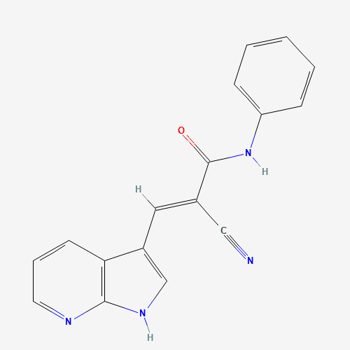 2-Cyan-N-phenyl-3-(1H-pyrrolo[2,3-b]pyridin-3-yl)acrylamid (CAS: 157561-97-2) - Related Chemical Product