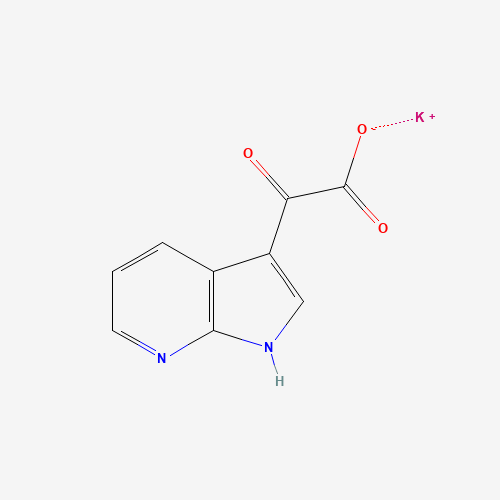 Potassium oxo(1H-pyrrolo[2,3-b]pyridin-3-yl)acetate (CAS: 357263-59-3) - Chemical Structure and Molecular Formula 