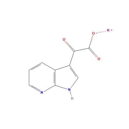 Potassium oxo(1H-pyrrolo[2,3-b]pyridin-3-yl)acetate (CAS: 357263-59-3) - Chemical Structure and Molecular Formula 