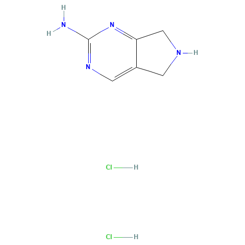 2-Ammonio-6,7-dihydro-5H-pyrrolo[3,4-d]pyrimidin-6-ium dichloride (CAS: 157327-52-1) - Related Chemical Product