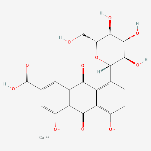 Calcium (1S)-1,5-anhydro-1-(7-carboxylato-5-hydroxy-4-oxido-9,10-dioxo-9,10-dihydro-1-anthracenyl)-D-glucitol (CAS: 113443-70-2) - Related Chemical Product