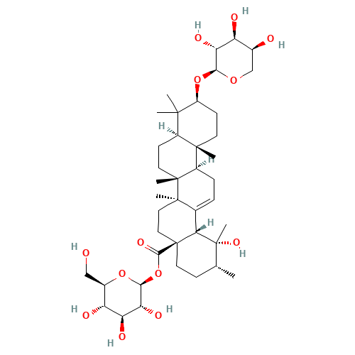 1-O-[(3b)-3-(a-L-Arabinopyranosyloxy)-19-hydroxy-28-oxours-12-en-28-yl]-b-D-glucopyranose (CAS: 35286-58-9) - Related Chemical Product