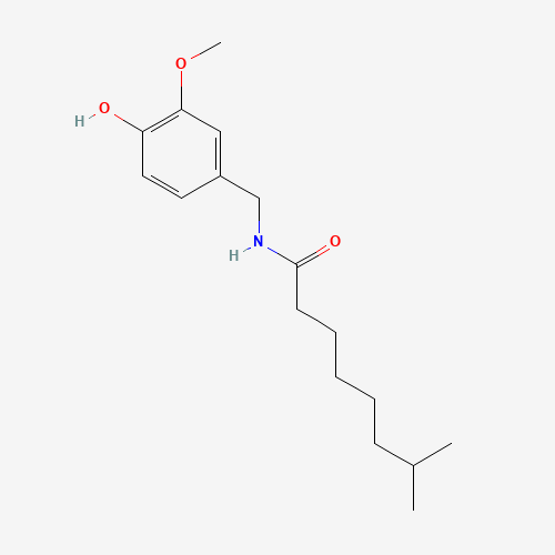 N-(4-Hydroxy-3-methoxybenzyl)-7-methyloctanamid (CAS: 28789-35-7) - Related Chemical Product