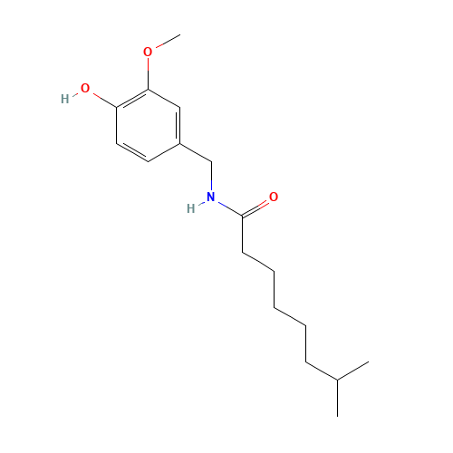 N-(4-Hydroxy-3-methoxybenzyl)-7-methyloctanamid (CAS: 28789-35-7) - Related Chemical Product