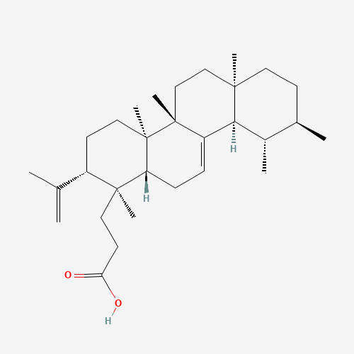 1-chrysenepropanoic acid, 1,2,3,4,4a,4b,5,6,6a,7,8,9,10,10a,12,12a-hexadecahydro-1,4a,4b,6a,9,10-hexamethyl-2-(1-methylethenyl)-, (1S,2S,4aR,4bS,6aR,9R,10S,10aR,12aR)- (CAS: 6812-81-3) - Related Chemical Product