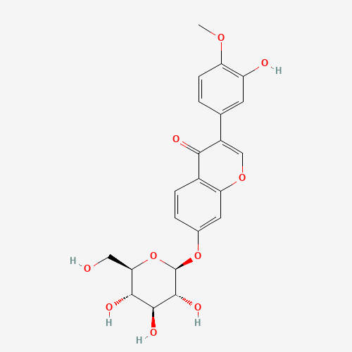 3-(3-Hydroxy-4-methoxyphenyl)-4-oxo-4H-chromen-7-yl b-D-glucopyranoside (CAS: 20633-67-4) - Related Chemical Product