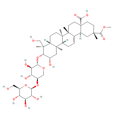4-O-(2,23,28-Trihydroxy-29-methoxy-28,29-dioxoolean-12-en-3-yl)pentopyranosyl hexopyranoside (CAS: 65497-07-6) - Related Chemical Product