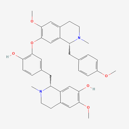 (1R)-1-(4-Hydroxy-3-{[(1R)-6-methoxy-1-(4-methoxybenzyl)-2-methyl-1,2,3,4-tetrahydroisoquinolin-7-yl]oxy}benzyl)-6-methoxy-2-methyl-1,2,3,4-tetrahydroisoquinolin-7-ol (CAS: 6817-41-0) - Related Chemical Product