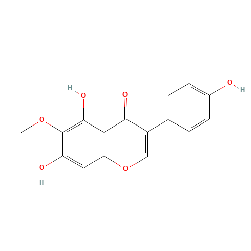 5,7-Dihydroxy-3-(4-hydroxyphenyl)-6-methoxy-4H-chromen-4-one (CAS: 548-77-6) - Related Chemical Product