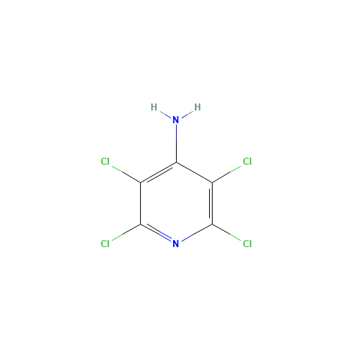 4-pyridinamine, 2,3,5,6-tetrachloro- (CAS: 2176-63-8) - Chemical Structure and Molecular Formula 