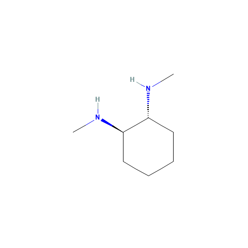 trans-N,N'-dimethyl-1,2-cyclohexanediamine (CAS: 67579-81-1) - Chemical Structure and Molecular Formula 