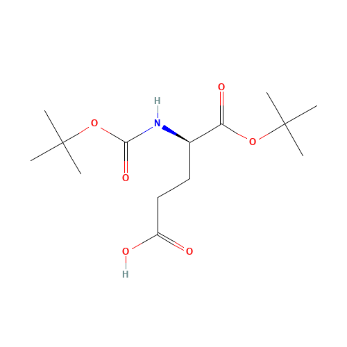 (4R)-5-[(2-Methyl-2-propanyl)oxy]-4-({[(2-methyl-2-propanyl)oxy]carbonyl}amino)-5-oxopentanoic acid (non-preferred name) (CAS: 73872-71-6) - Related Chemical Product