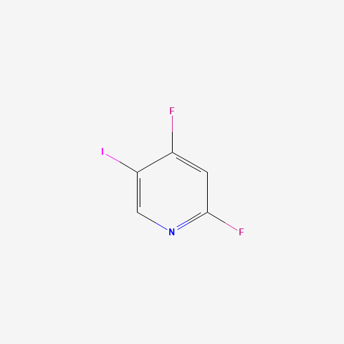 2,4-difluoro-5-iodopyridine (CAS: 837364-89-3) - Chemical Structure and Molecular Formula 
