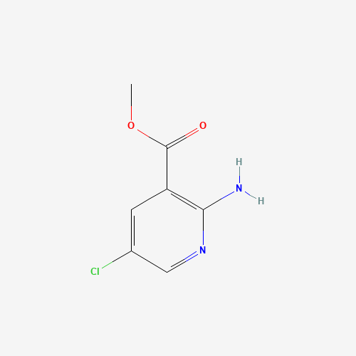 Methyl 2-amino-5-chloronicotinate (CAS: 50735-33-6) - Chemical Structure and Molecular Formula 