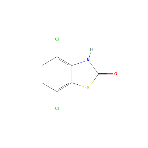 4,7-Dichloro-1,3-benzothiazol-2(3H)-one (CAS: 87553-89-7) - Chemical Structure and Molecular Formula 