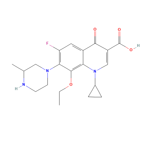 1-Cyclopropyl-8-ethoxy-6-fluoro-7-(3-methyl-1-piperazinyl)-4-oxo-1,4-dihydro-3-quinolinecarboxylic acid (CAS: 182868-72-0) - Related Chemical Product