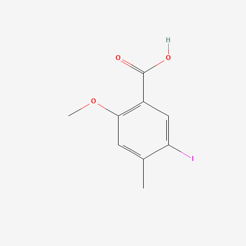 5-Iodo-2-methoxy-4-methylbenzoic acid (CAS: 1241674-09-8) - Chemical Structure and Molecular Formula 