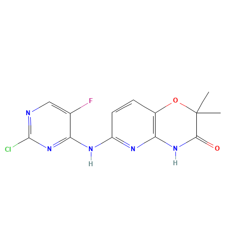 6-[(2-Chloro-5-fluoropyrimidin-4-yl)amino]-2,2-dimethyl-2H-pyrido[3,2-b][1,4]oxazin-3(4H)-one (CAS: 575484-83-2) - Related Chemical Product