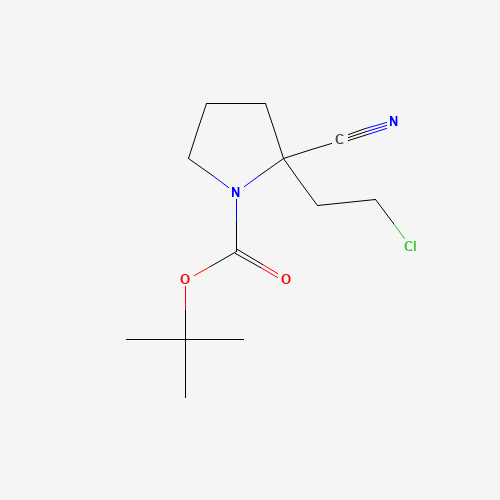 2-Methyl-2-propanyl 2-(2-chloroethyl)-2-cyano-1-pyrrolidinecarboxylate (CAS: 960294-12-6) - Related Chemical Product