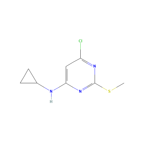 6-Chloro-N-cyclopropyl-2-(methylsulfanyl)-4-pyrimidinamine (CAS: 951884-05-2) - Related Chemical Product