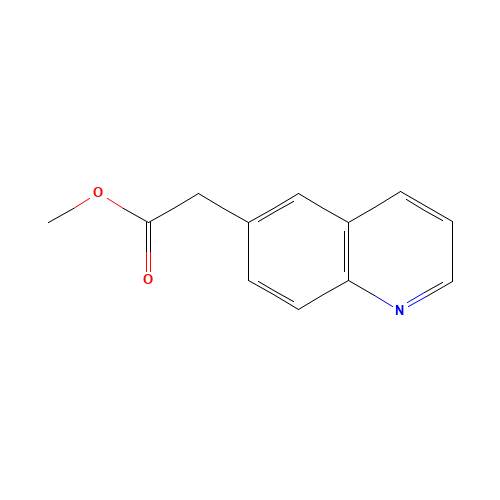 Methyl 6-quinolinylacetate (CAS: 5622-36-6) - Chemical Structure and Molecular Formula 