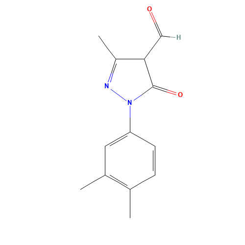 2-(3,4-Dimethylphenyl)-5-methyl-3-oxo-2,3-dihydro-1H-pyrazole-4-carbaldehyde (CAS: 473681-77-5) - Related Chemical Product