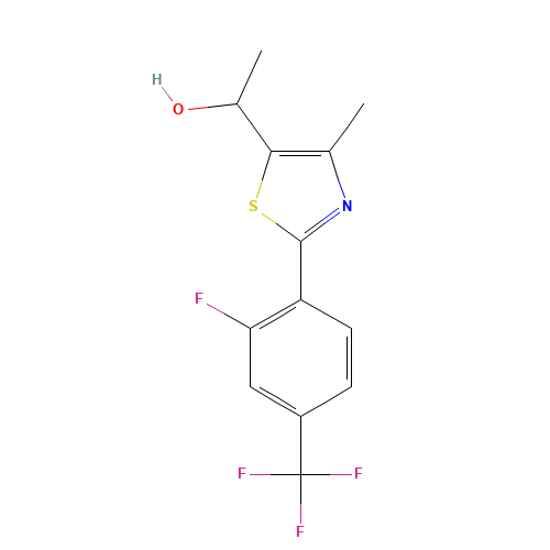 [2-[2-fluoro-4-(trifluoromethyl)phenyl]-4-methyl-thiazol-5-yl]methanol (CAS: 447406-75-9) - Related Chemical Product