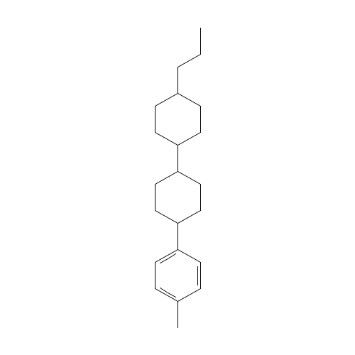 (1's,4'r)-4-(4-Methylphenyl)-4'-propyl-1,1'-bi(cyclohexyl) (CAS: 84656-75-7) - Chemical Structure and Molecular Formula 