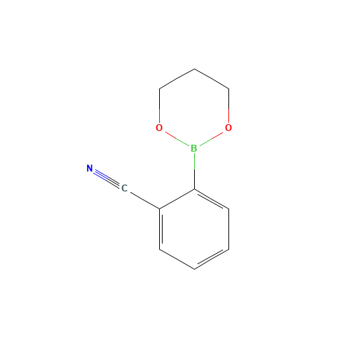 2-(1,3,2-Dioxaborinan-2-yl)benzonitrile (CAS: 172732-52-4) - Chemical Structure and Molecular Formula 