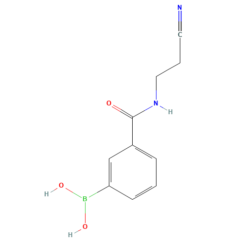 {3-[(2-Cyanoethyl)carbamoyl]phenyl}boronic acid (CAS: 762262-11-3) - Chemical Structure and Molecular Formula 