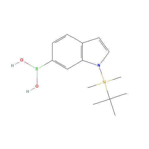 {1-[Dimethyl(2-methyl-2-propanyl)silyl]-1H-indol-6-yl}boronic acid (CAS: 913835-60-6) - Related Chemical Product