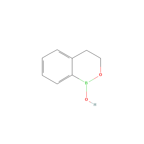 3,4-Dihydro-1H-2,1-benzoxaborinin-1-ol (CAS: 19206-51-0) - Chemical Structure and Molecular Formula 
