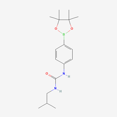 1-Isobutyl-3-[4-(4,4,5,5-tetramethyl-1,3,2-dioxaborolan-2-yl)phenyl]urea (CAS: 874291-03-9) - Related Chemical Product