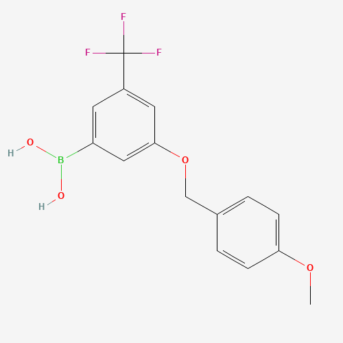 {3-[(4-Methoxybenzyl)oxy]-5-(trifluoromethyl)phenyl}boronic acid (CAS: 913835-77-5) - Related Chemical Product