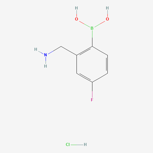 [2-(Aminomethyl)-4-fluorophenyl]boronic acid hydrochloride (1:1) (CAS: 850568-02-4) - Related Chemical Product