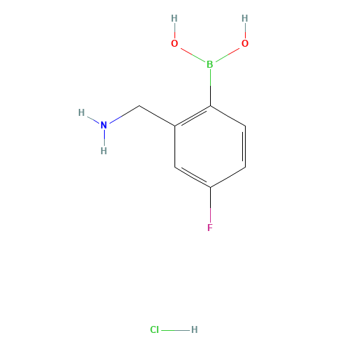 [2-(Aminomethyl)-4-fluorophenyl]boronic acid hydrochloride (1:1) (CAS: 850568-02-4) - Related Chemical Product