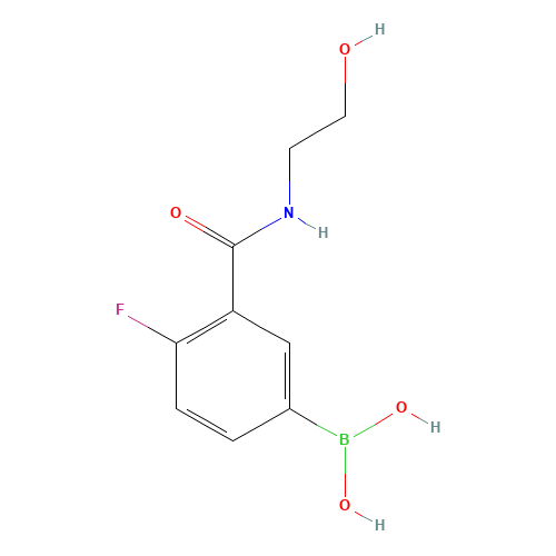 {4-Fluoro-3-[(2-hydroxyethyl)carbamoyl]phenyl}boronic acid (CAS: 874219-25-7) - Related Chemical Product