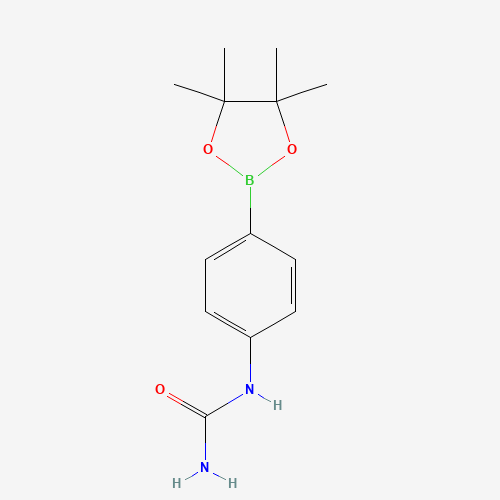 1-[4-(4,4,5,5-Tetramethyl-1,3,2-dioxaborolan-2-yl)phenyl]urea (CAS: 877134-77-5) - Related Chemical Product