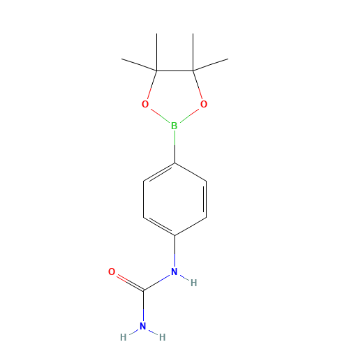 1-[4-(4,4,5,5-Tetramethyl-1,3,2-dioxaborolan-2-yl)phenyl]urea (CAS: 877134-77-5) - Related Chemical Product