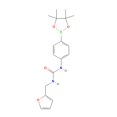 1-(2-Furylmethyl)-3-[4-(4,4,5,5-tetramethyl-1,3,2-dioxaborolan-2-yl)phenyl]urea (CAS: 874297-85-5) - Related Chemical Product