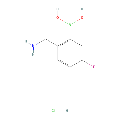 [2-(Aminomethyl)-5-fluorophenyl]boronic acid hydrochloride (1:1) (CAS: 850568-03-5) - Related Chemical Product