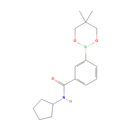 N-Cyclopentyl-3-(5,5-dimethyl-1,3,2-dioxaborinan-2-yl)benzamide (CAS: 850567-45-2) - Related Chemical Product