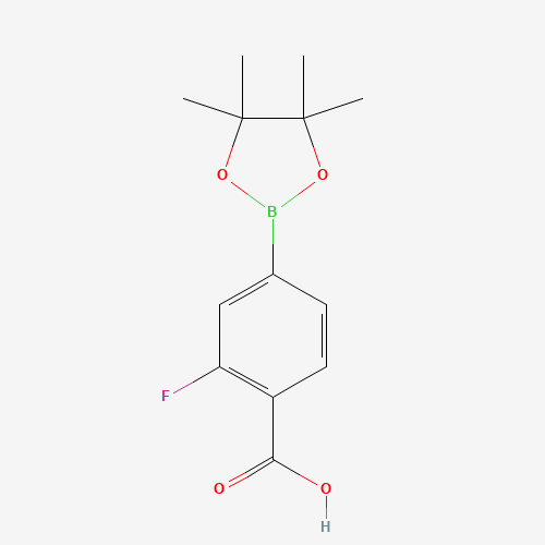 2-Fluoro-4-(4,4,5,5-tetramethyl-1,3,2-dioxaborolan-2-yl)benzoic acid (CAS: 867256-77-7) - Related Chemical Product