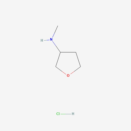 N-Methyltetrahydro-3-furanamine (CAS: 917882-94-1) - Chemical Structure and Molecular Formula 